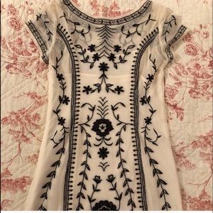 Embroidered sheer Dress!!!